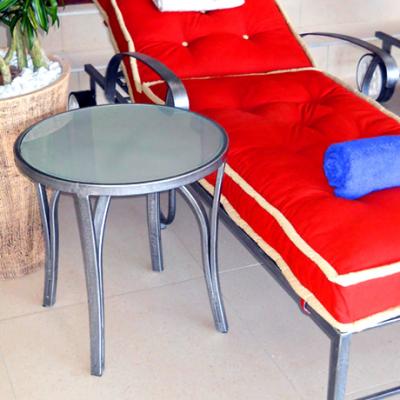 Sunlounger & side table